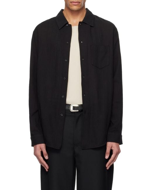 Séfr Black Séfr Leo Lightweight Voile Shirt for men