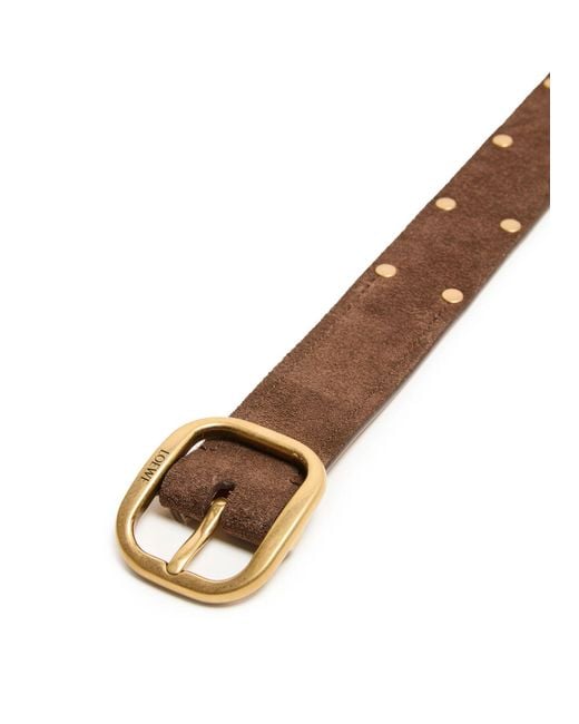 Loewe Brown Round Soft Rivet Belt