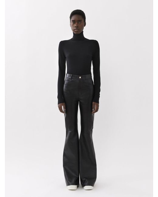 Chloé Black Chloé High-Neck Knitted Jumper