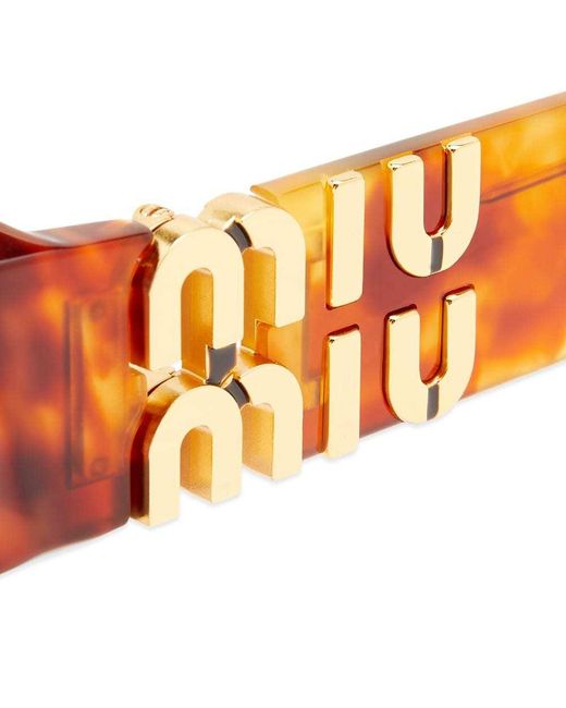 Miu Miu Orange Logo Sunglasses