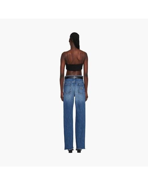 Miu Miu Blue Five-Pocket Denim Jeans