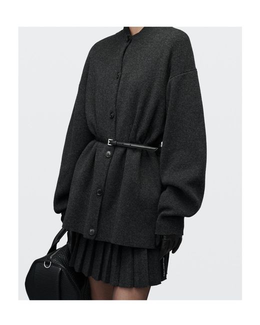 Alexander Wang Black Belted Cardigan