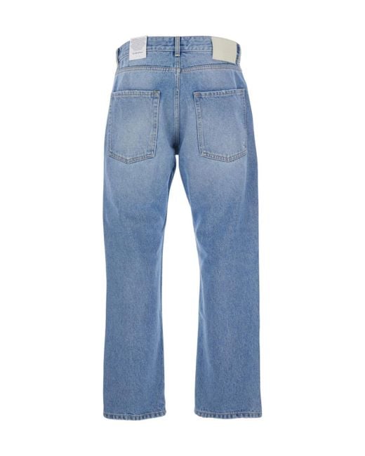 ICON DENIM Blue Straight Jeans for men