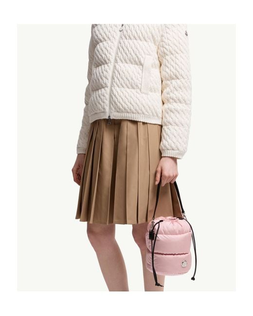 Moncler Pink Caradoc Drawstring Bucket Bag