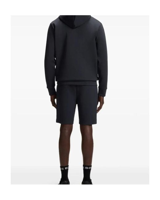 Boss Black Drawstring Track Shorts for men
