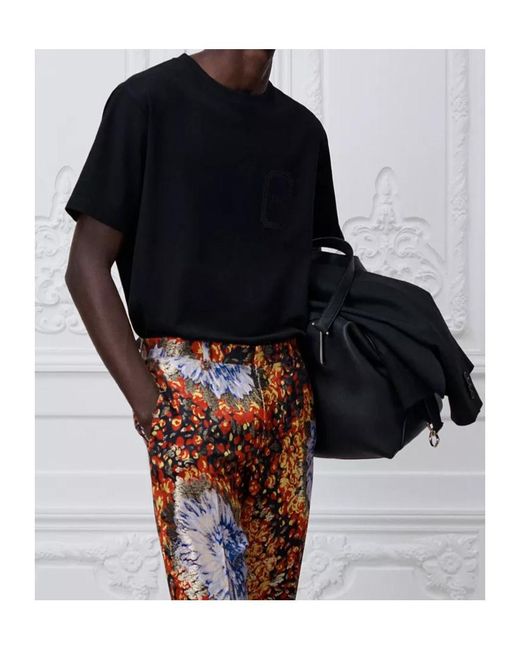 Dior Black Medaillon T-Shirt, Relaxed Fit for men