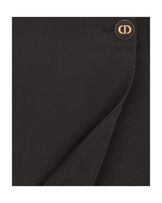 Dior Black Skort With Cd Button