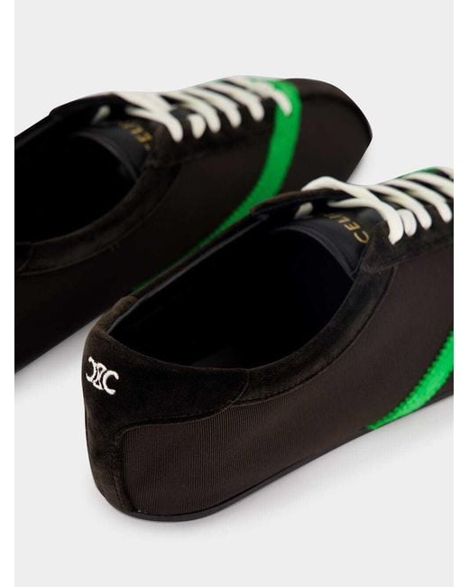 Céline Green Lace-Up Sneakers for men