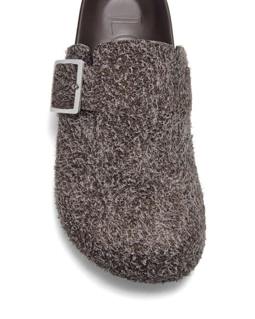 Loewe Brown Ease Buckle Mules for men