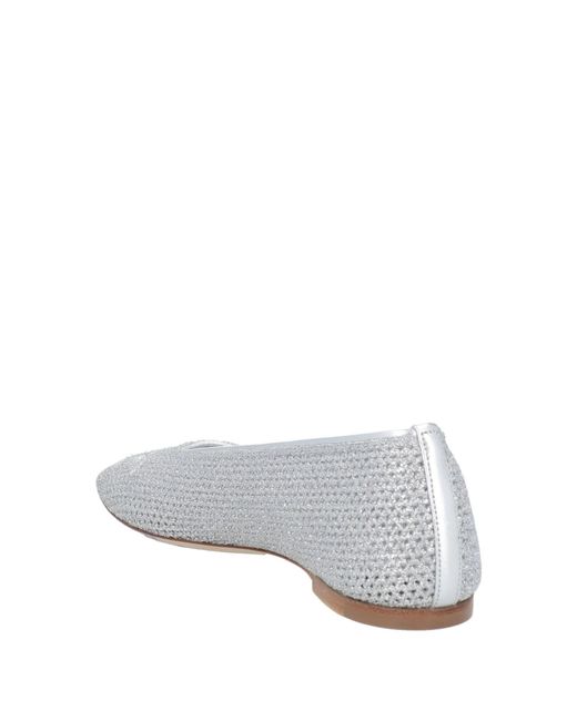 Burberry Gray Cutout Ballet Flats