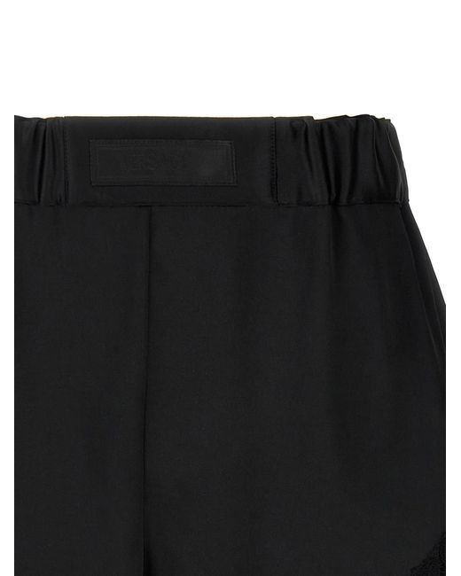 Versace Black Lace Insert Shorts