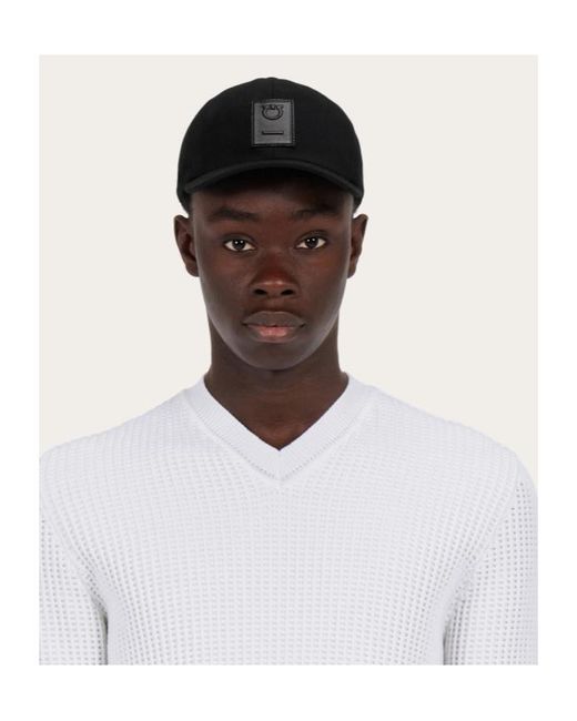 Ferragamo Blue Gancini Baseball Cap for men