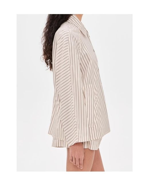 Rag & Bone Natural Long-Sleeved Striped Shirt