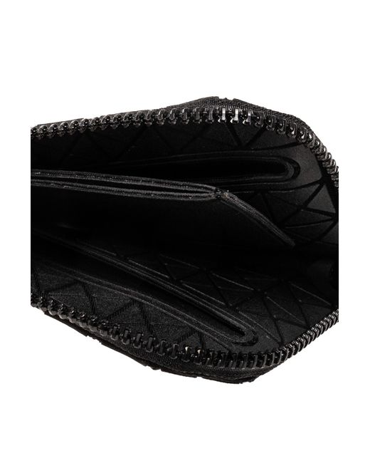 Issey Miyake Black Clam Geometric-Panelled Wallet for men