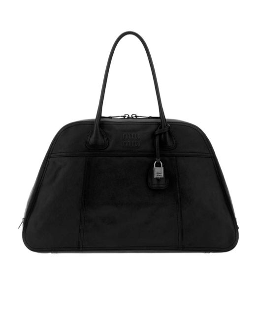 Miu Miu Black Letter Shoulder Bag