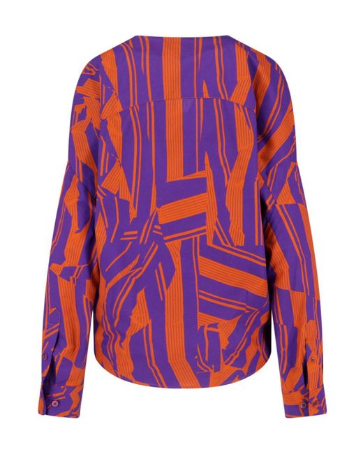 Dries Van Noten Red Printed Shirt