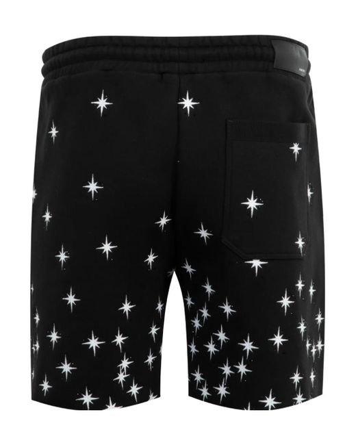 Amiri Black Starbust Crystal Sweatshort for men