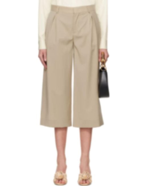 Moschino Natural Belt Loop Casual Pants