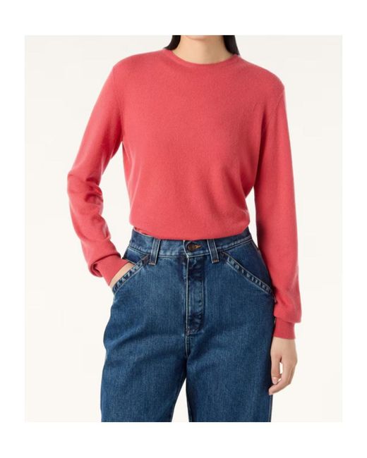Loro Piana Red Sergio Crewneck Jumper