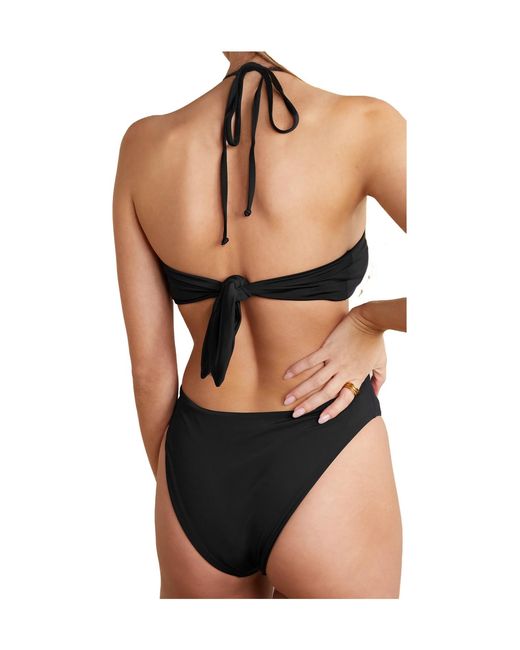 Mara Hoffman Black Cutout Recycled Swimsuit