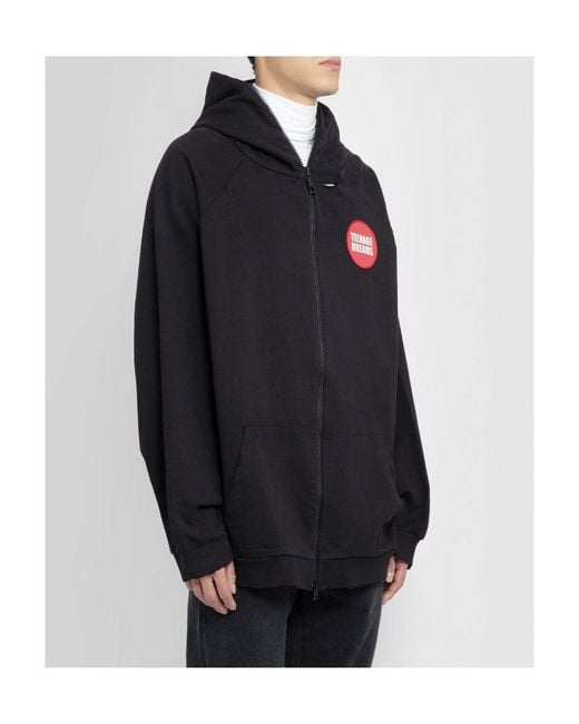 Raf Simons Black Teenage Dreams Hoodie for men