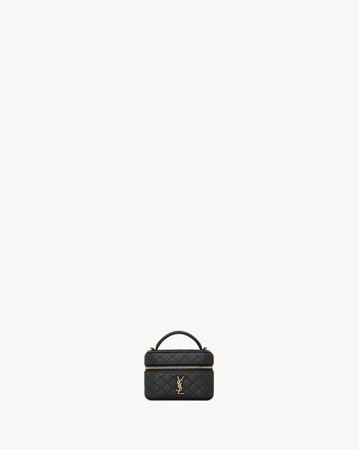 Saint Laurent Black Gaby Micro Vanity Bag