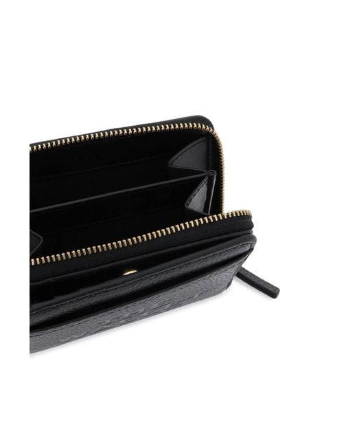 Marc Jacobs Black Logo Printed Zipped Mini Compact Wallet