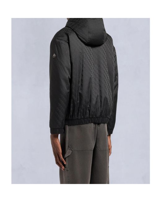 Moose Knuckles Black Long-Sleeved Jacket for men