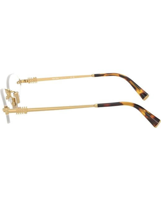 Miu Miu Black Eyewear Oval Frame Sunglasses