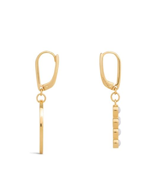 Céline Metallic Triomphe Folk Earrings