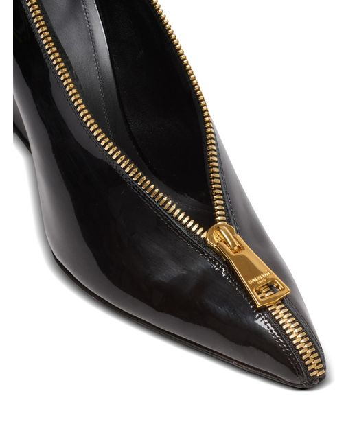 Balmain Black Zip Wedge Pumps