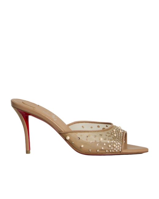 Christian Louboutin Multicolor Miss Z Slip-On Mules