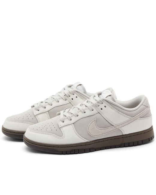 Nike White Dunk Low 'Ironstone' Sneakers for men