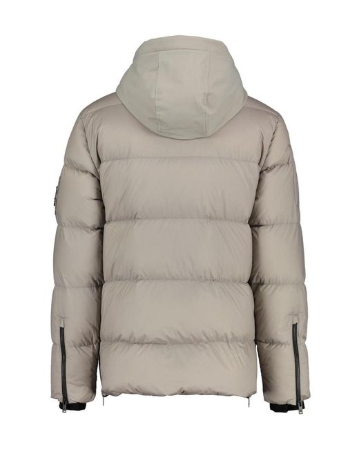 Moose Knuckles Gray Everest 3Q Hooded Padded Jacket for men