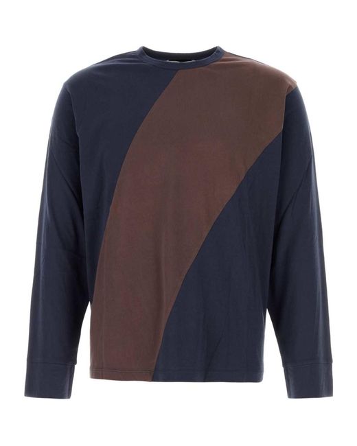 GIMAGUAS Blue Misha Two-Tone Long-Sleeve T-Shirt for men