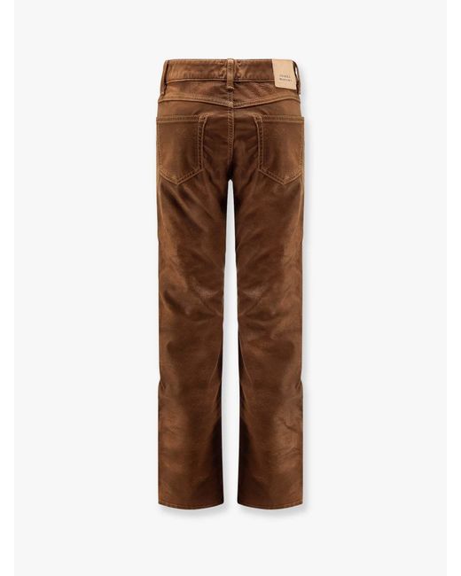 Isabel Marant Brown Straight Trousers