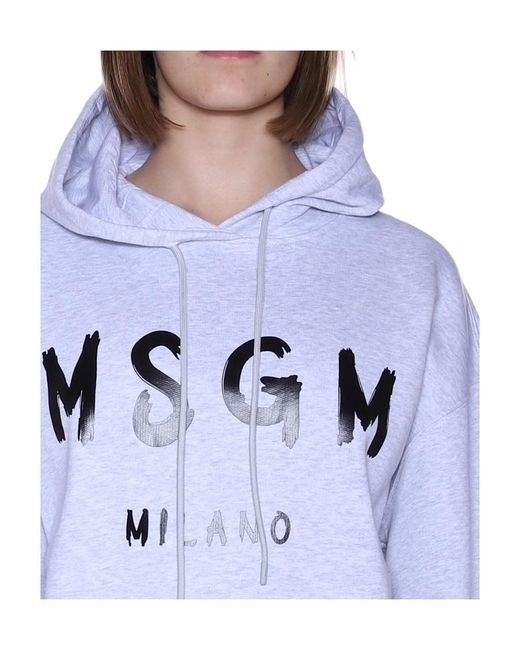 MSGM Blue Logo Sweater