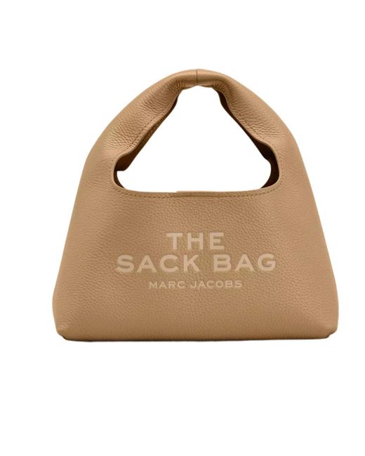 Marc Jacobs Metallic The Mini Logo Patch Sack Bag