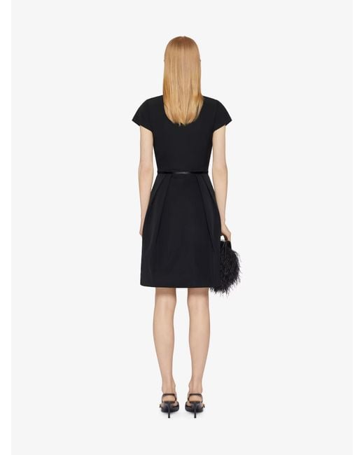 Givenchy Black 4G Bow Short-Sleeved Mini Dress