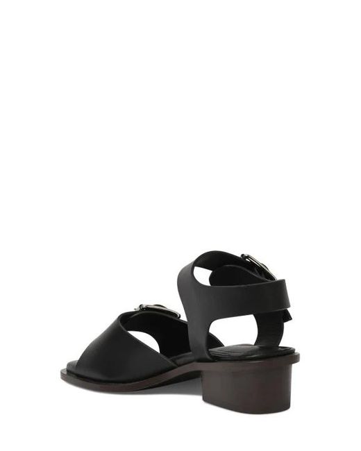 Lemaire Black Clasp High-Heeled Sandals