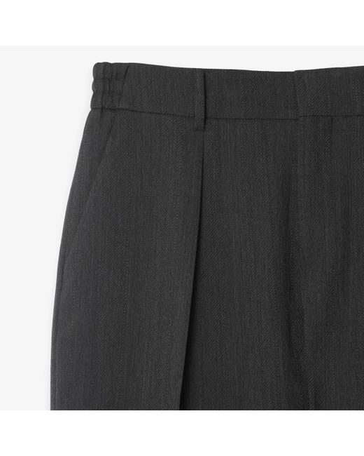 Burberry Black Straight-Leg Tailored Trousers for men