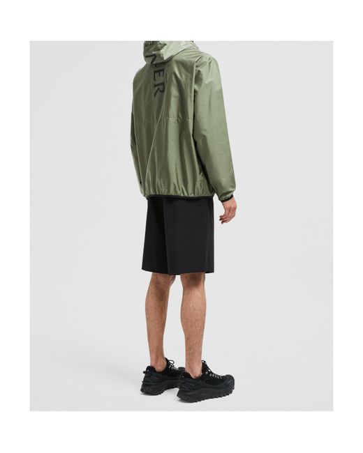 Moncler Green Granier Logo Patch Zip-Up Jacket for men