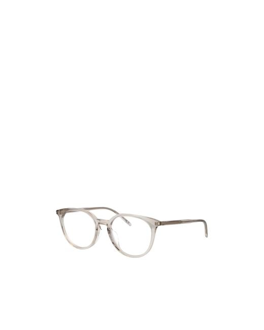 Saint Laurent Natural Eyewear Round Frame Glasses for men