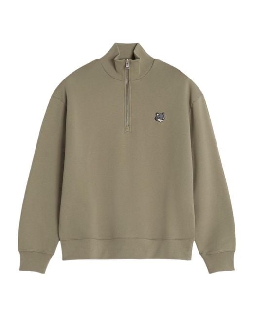 Maison Kitsuné Green Long-Sleeved Sweatshirt for men