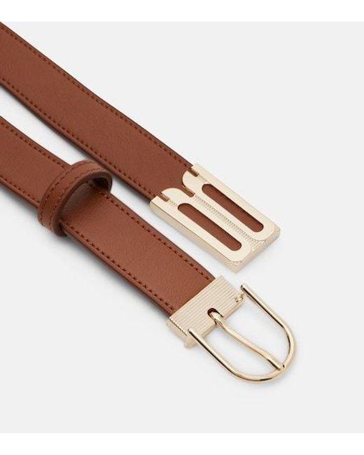Victoria Beckham Brown Dorian B Leather Belt