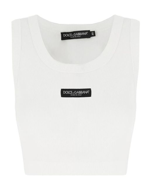 Dolce & Gabbana White Sleeveless Vest