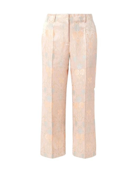 Dries Van Noten Natural Casual Pants With Belt Loops
