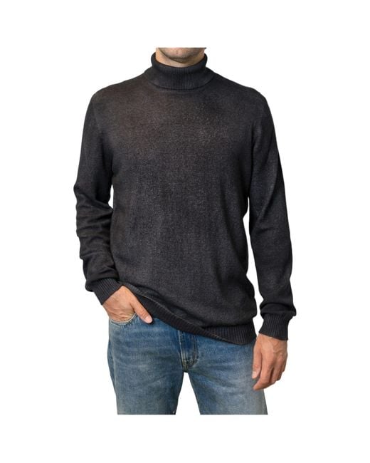 Avant Toi Black High-Necked Wool Sweater for men