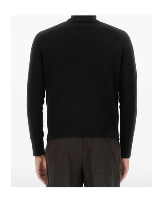 Dries Van Noten Black High Neck Jumper for men