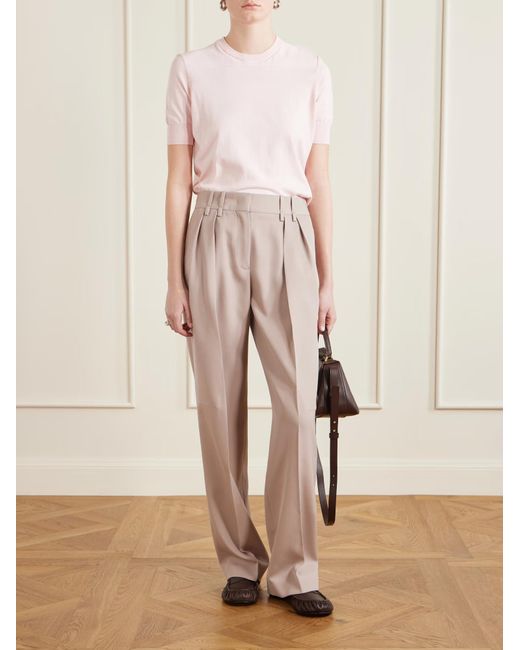 Jil Sander Natural Gabardine Trousers